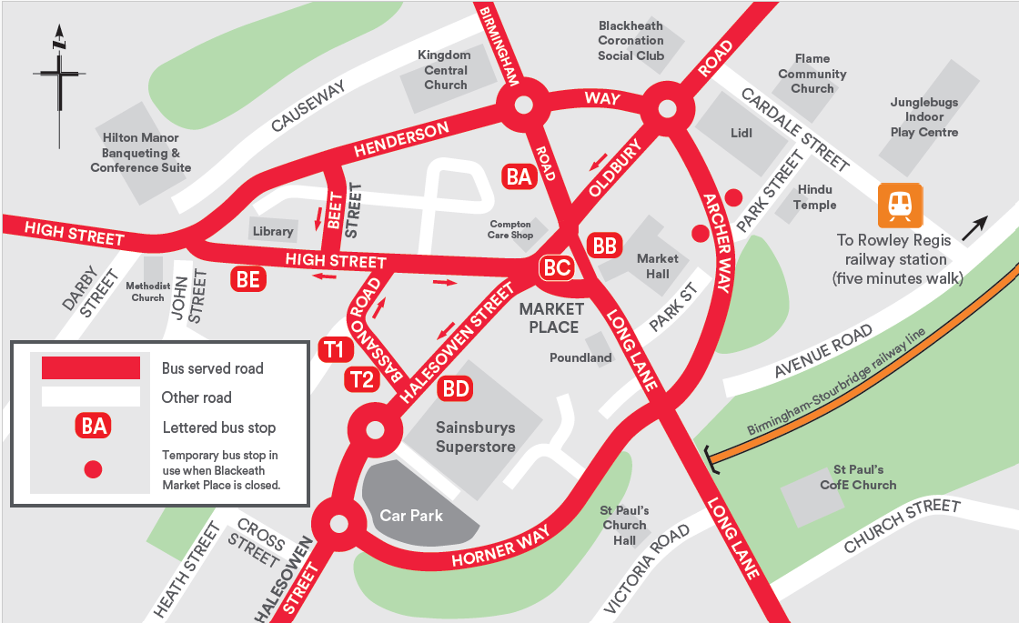 Map of the diversion works